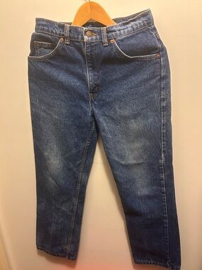 Levi’s vintage orange tag Dark Blue Straight-Leg Jeans